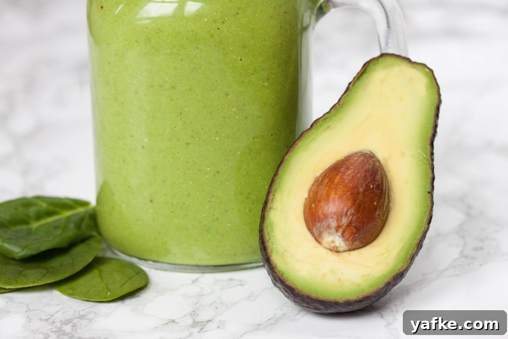 Creamy Green Avocado Chia Smoothie Recipe 2 Green Avocado Smoothie with Chia Seeds