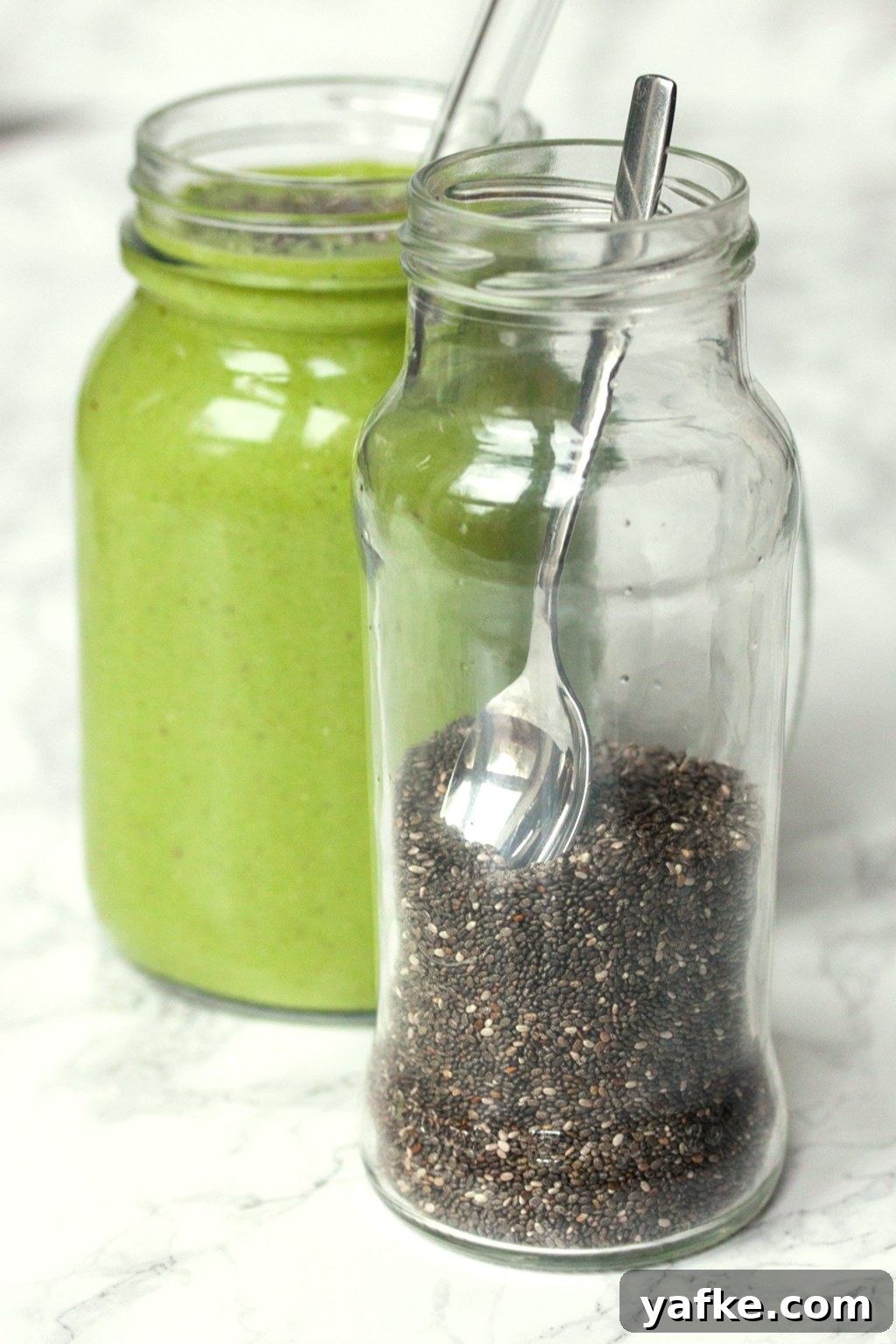 Creamy Green Avocado Chia Smoothie Recipe 4 Green Avocado Smoothie with Chia Seeds