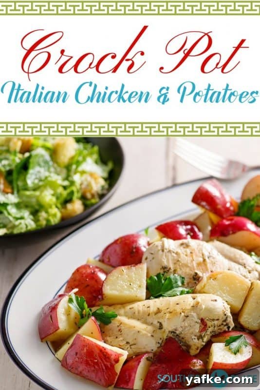 Slow Cooker Italian Chicken with Potatoes 4 Crockpot Italian Chicken and Potatoes