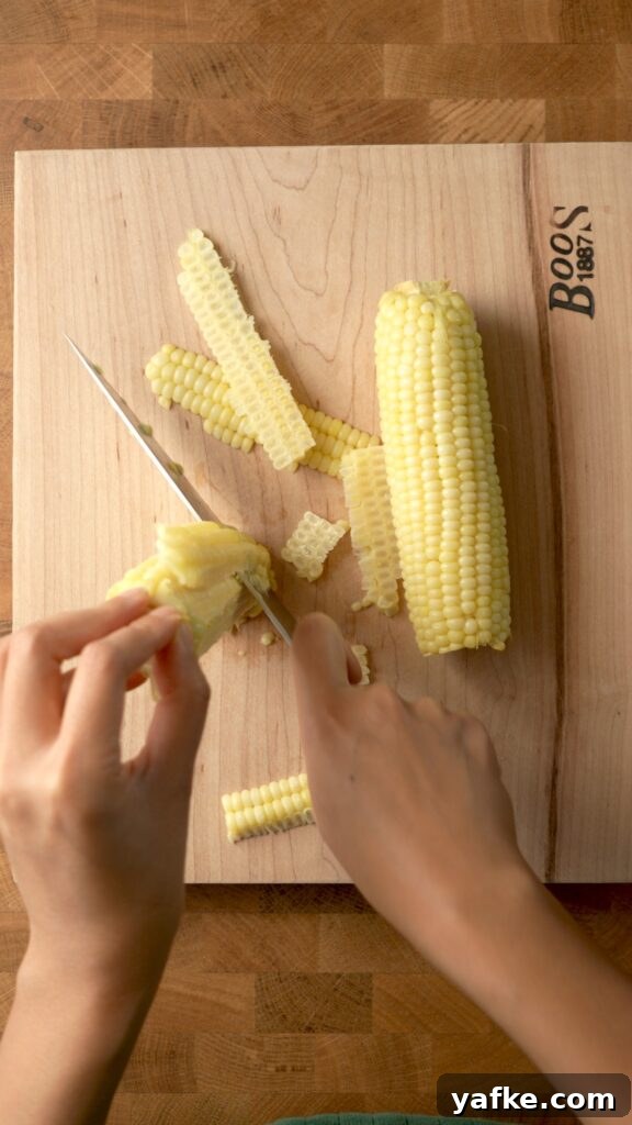 Maja Blanca (Maja Mais) Coconut Corn Pudding Recipe 7 prepare corn kernels