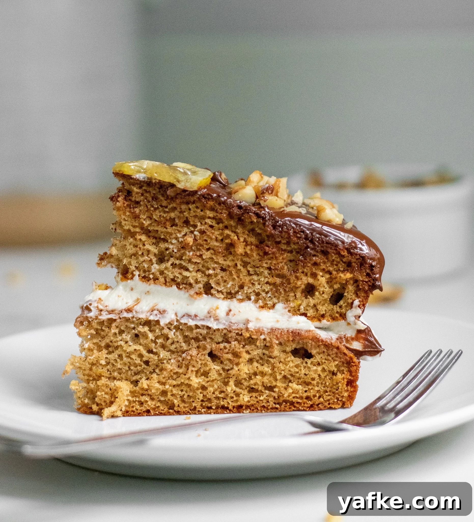 Traditional Danish Honey Cake (Honningkage) Recipe 7 A slice of honey cake.