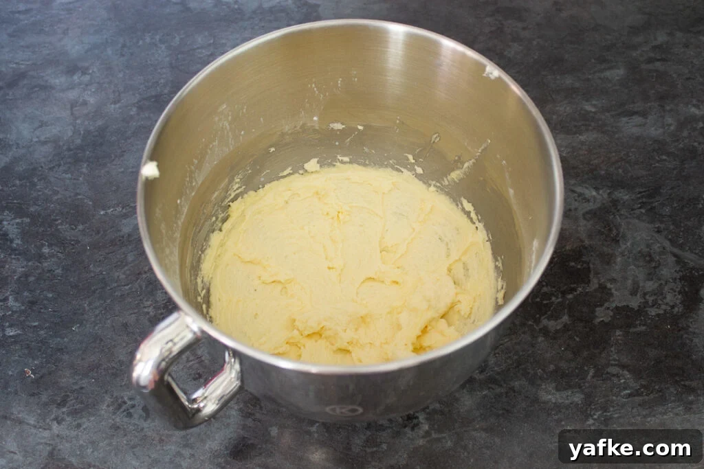 Buttercream in a stand mixer