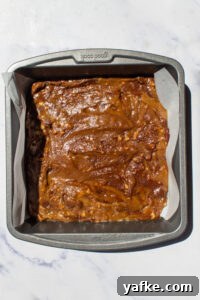 espresso blondies before baking