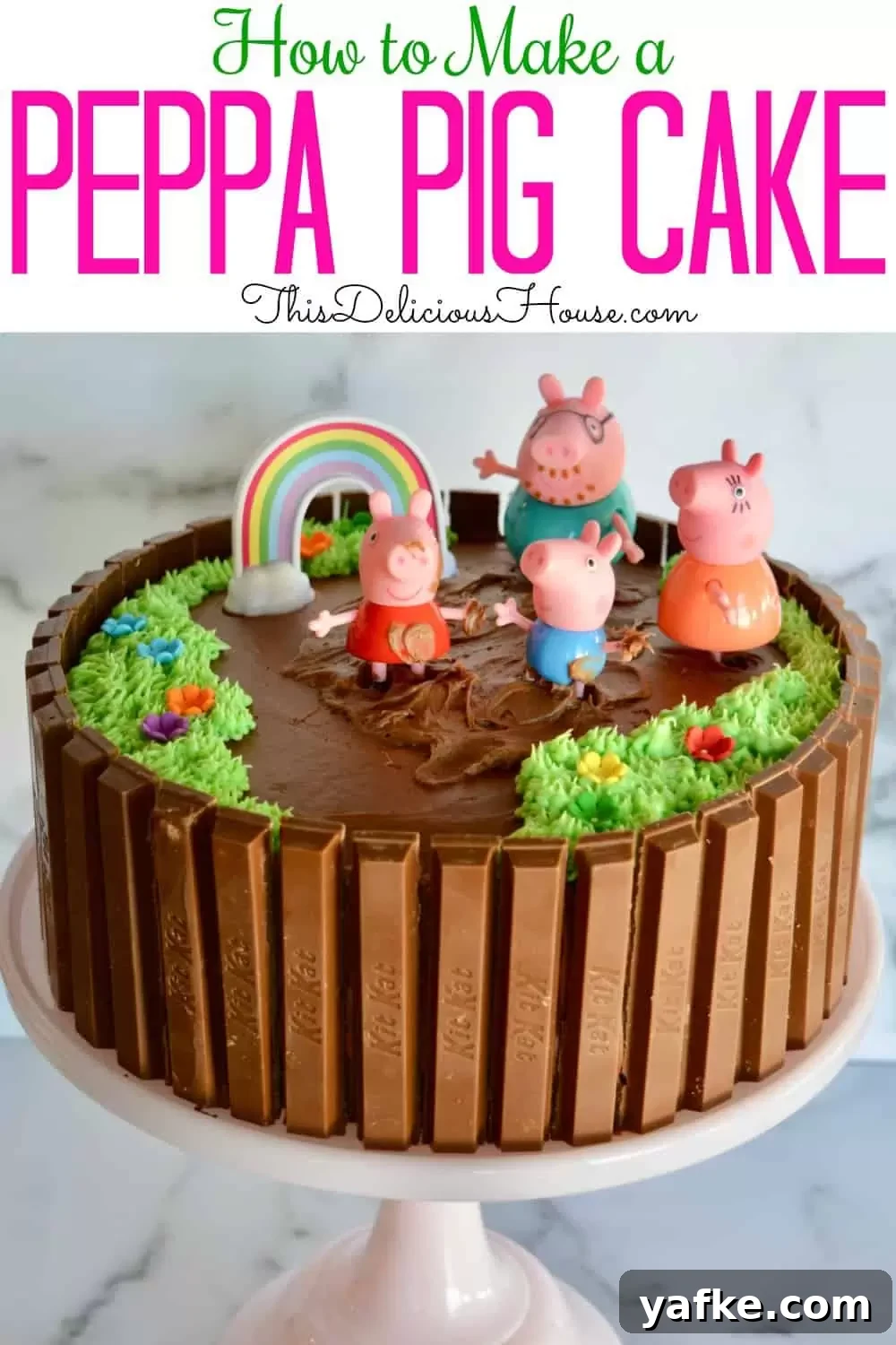 Peppa Pig Kit Kat Birthday Cake Recipe 8 Peppa Pig Birthday Cake