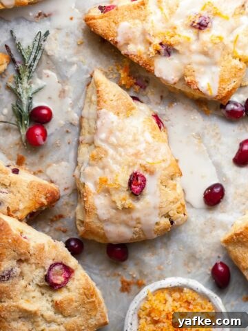 Gluten Free Cranberry Orange Scones