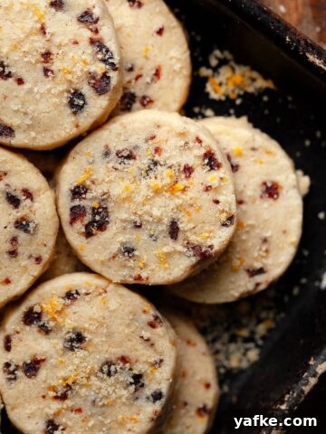 Gluten Free Orange Cranberry Shortbread
