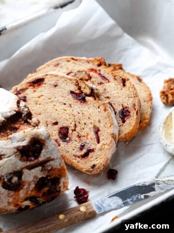 Gluten Free Cranberry Walnut Bread