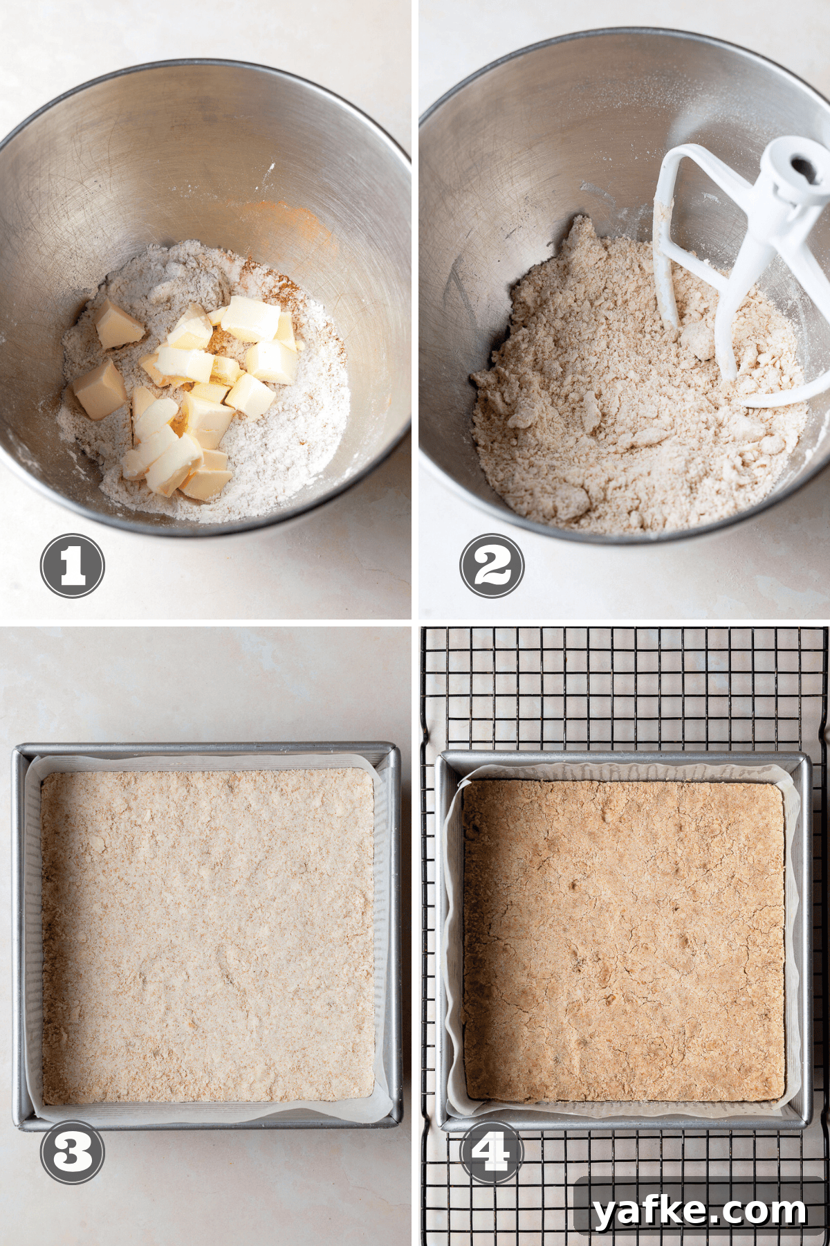 Gluten-Free Cranberry Cheesecake Bars Recipe 6 Shortbread crust in pan