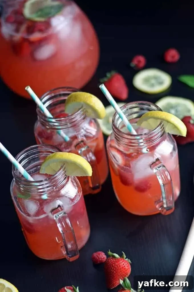 Refreshing Berry Basil Lemonade Recipe 4 Berry Basil Lemonade | Honey and Birch
