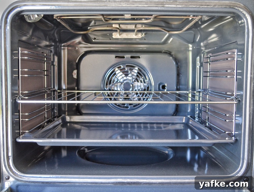 Center rack in the oven
