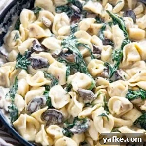 spinach mushroom tortellini