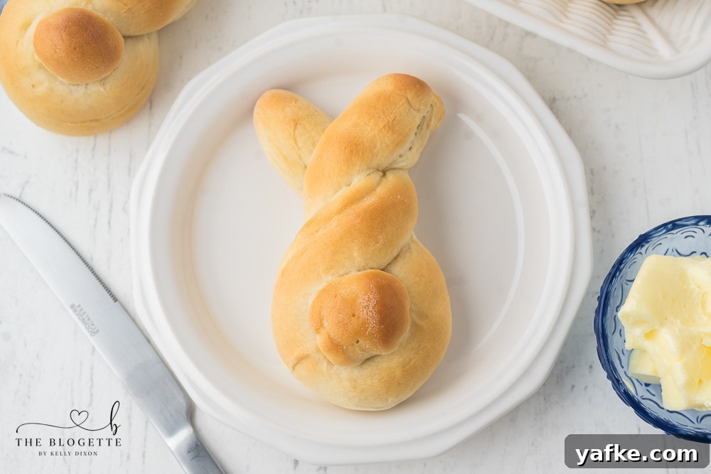 How to Make Bunny-Shaped Dinner Rolls 8 Bunny Buns are the perfect addition to your Easter table. Soft and slightly sweet bread rolls shaped to look like a cute bunny!