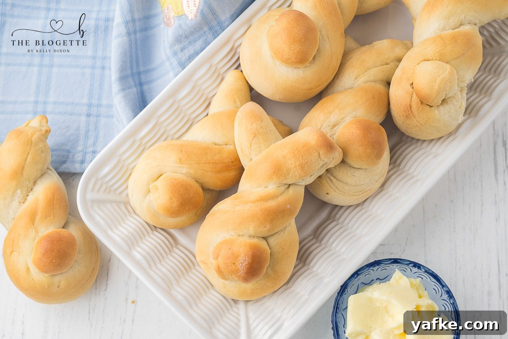 How to Make Bunny-Shaped Dinner Rolls 2 Bunny Buns are the perfect addition to your Easter table. Soft and slightly sweet bread rolls shaped to look like a cute bunny!