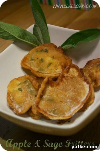 Apple Fritters: With and Without Sage Recipes 6 apple sage fritters