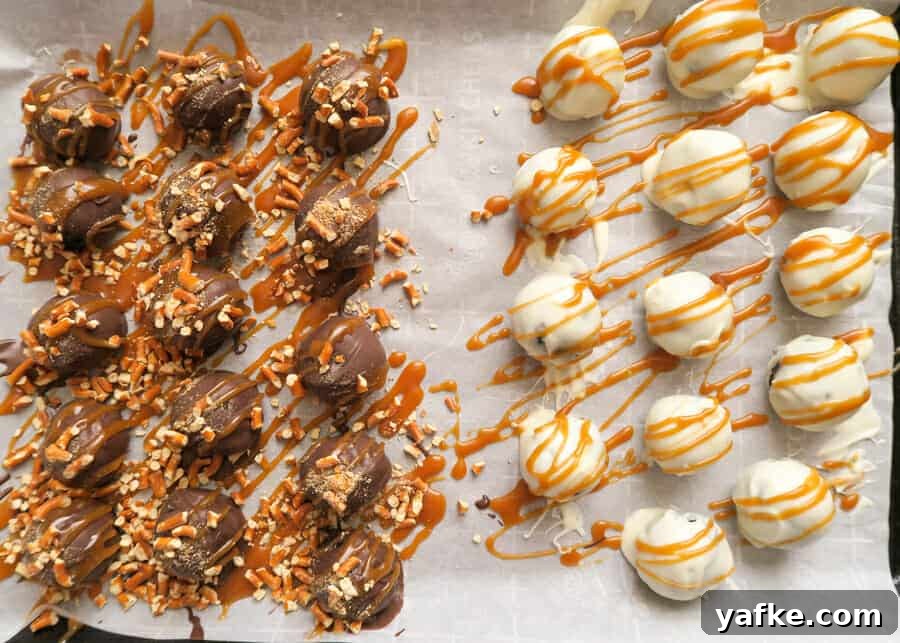 Salted Caramel Stuffed Pretzel Oreo Balls Recipe 2 Pretzel Oreo Balls (Stuffed with Salted Caramel)
