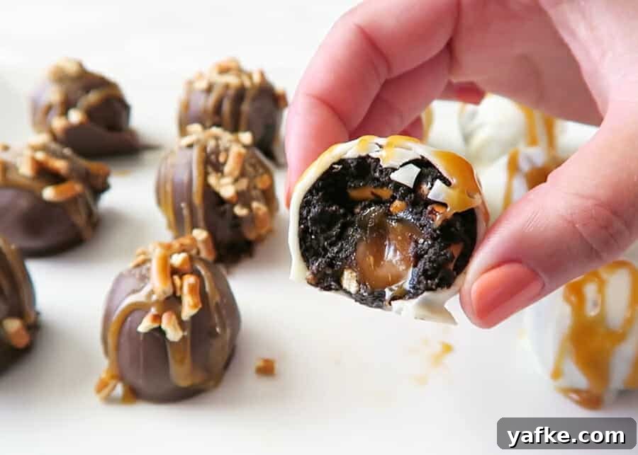 Salted Caramel Stuffed Pretzel Oreo Balls Recipe 15 Pretzel Oreo Balls (Stuffed with Salted Caramel)