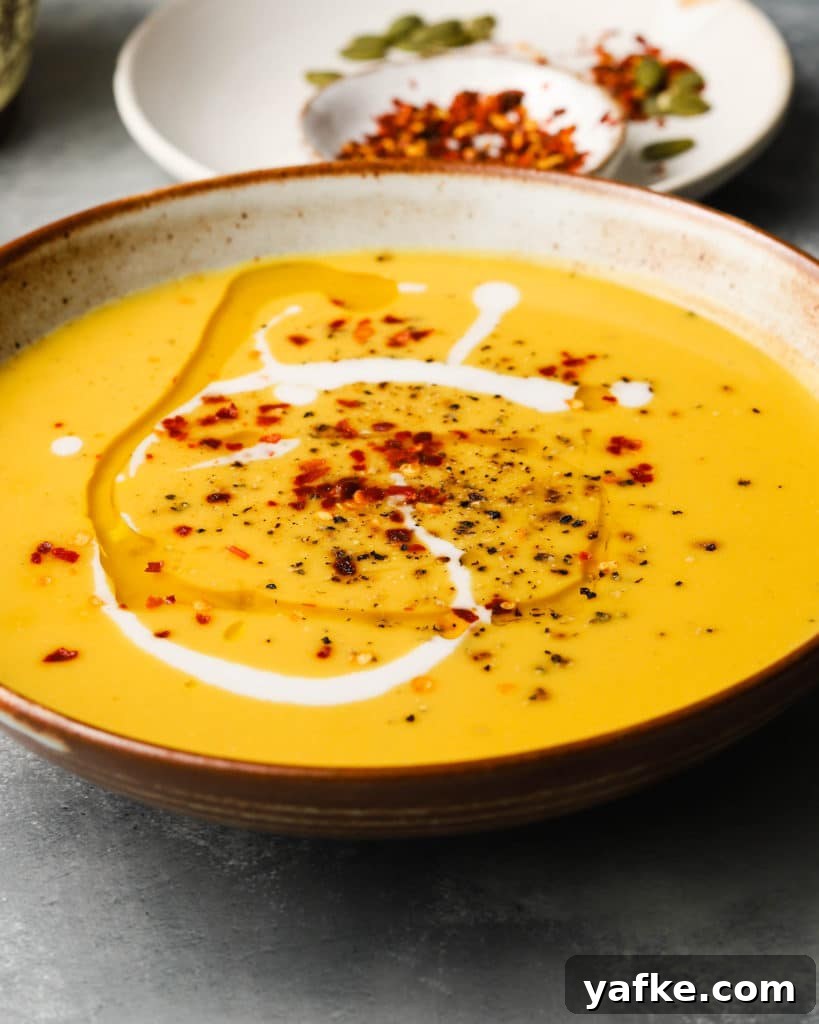 Creamy Pumpkin Soup Recipe with Autumn Spices 4 Creamy Pumpkin Soup
