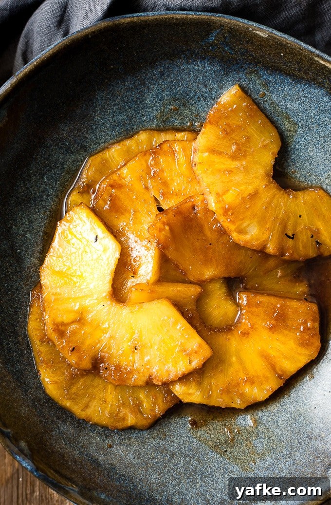 Soy-Ginger Marinated Asian Grilled Chicken Recipe 4 BBQ roasted pineapple slices for serving with chicken.