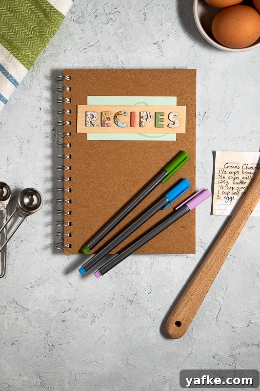 Make a DIY Family Recipe Book with Free Printable Binder 3 handmade recipe book as a gift