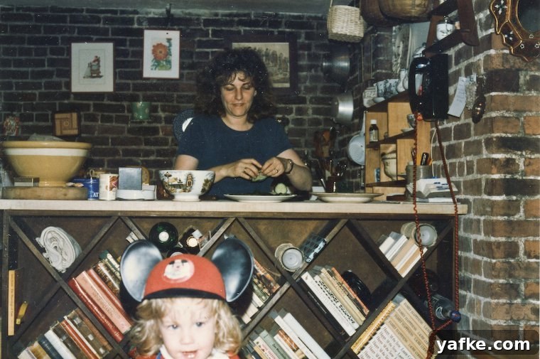 Laurie Colwin and then 2-year-old RF in 1986.