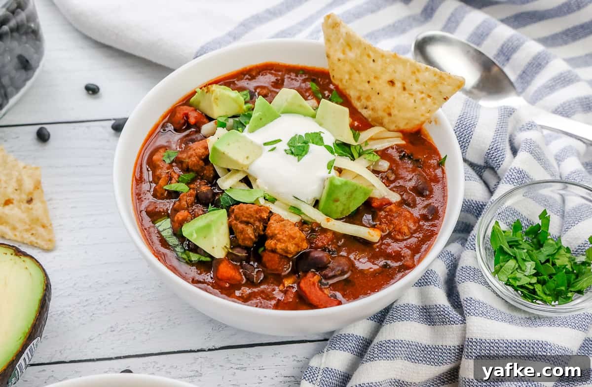 Serving the Instant Pot Chili