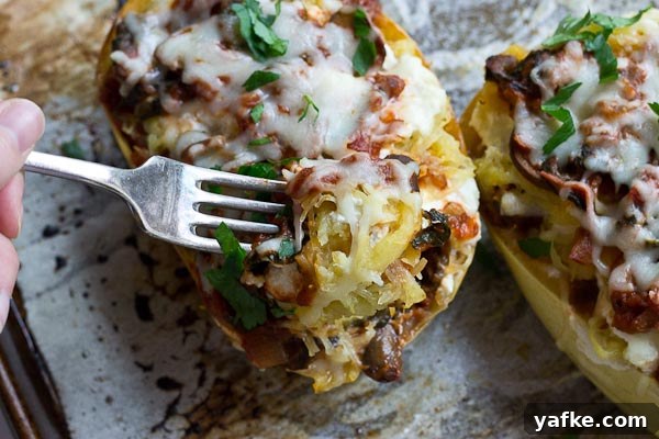 Plant-Based Diet: What It Is and How to Get Started 7 These Vegetarian Lasagna Spaghetti Squash Boats will rock your world. It's super filling and each boast is packed with several cups of mushrooms, onions, and spinach! Talk about veggie-fied. You're going to love this lower carb and meatless take on lasagna that will satisfy that pasta craving.