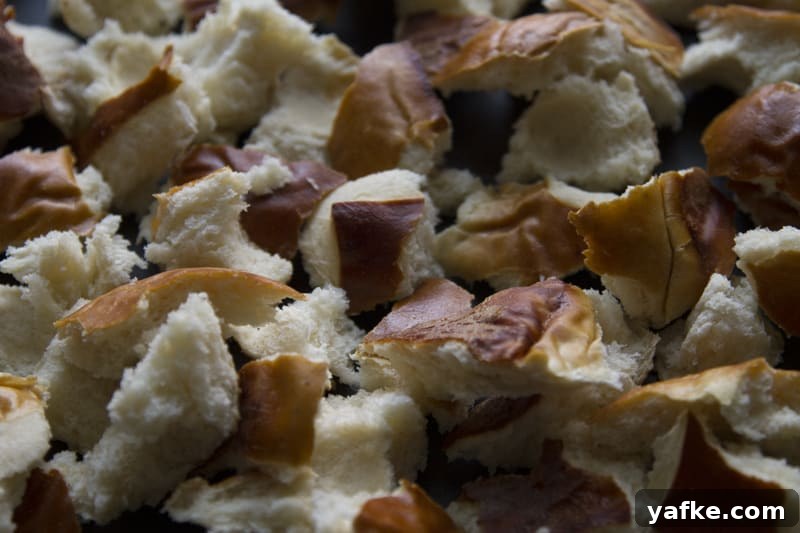 Salted Caramel Pretzel Banana Bread Pudding Recipe 3 img 73 2