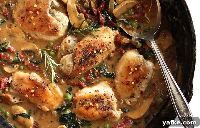 One Pan Sun Dried Tomato Chicken