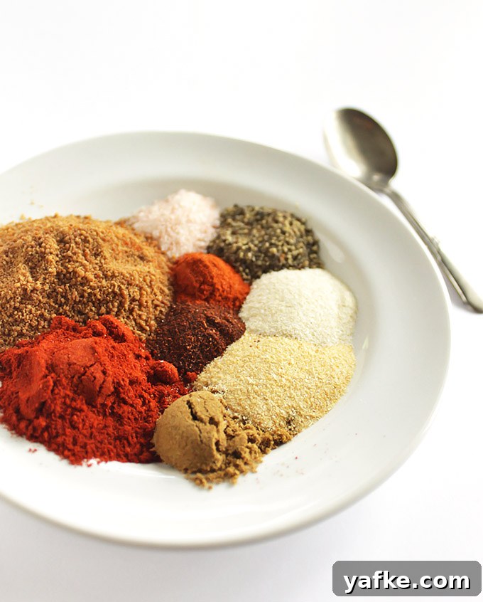 Close up of smoky spice rub on chicken