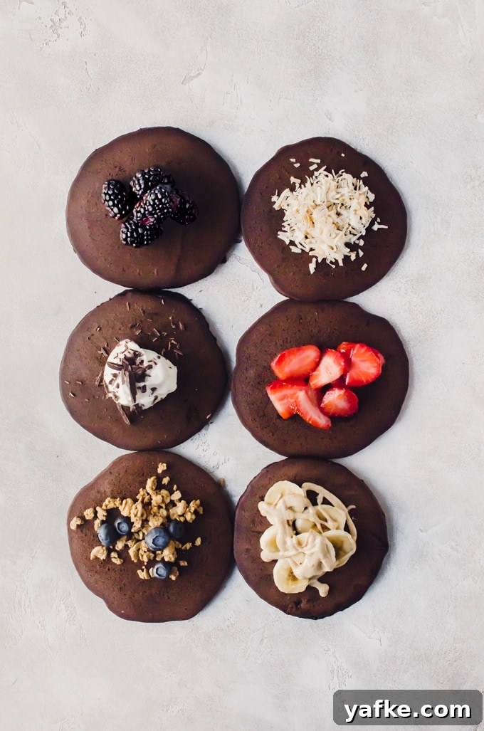 Fluffy Chocolate Buckwheat Pancakes Recipe 4 No matter how you have your chocolate buckwheat pancakes, you will be seriously happy