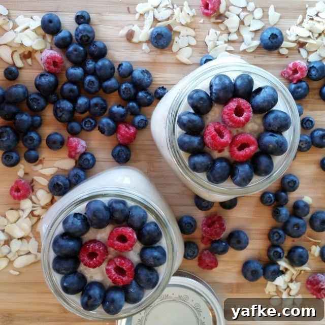 Creamy Berry Almond Overnight Oats Recipe 2 berry-almond-oats