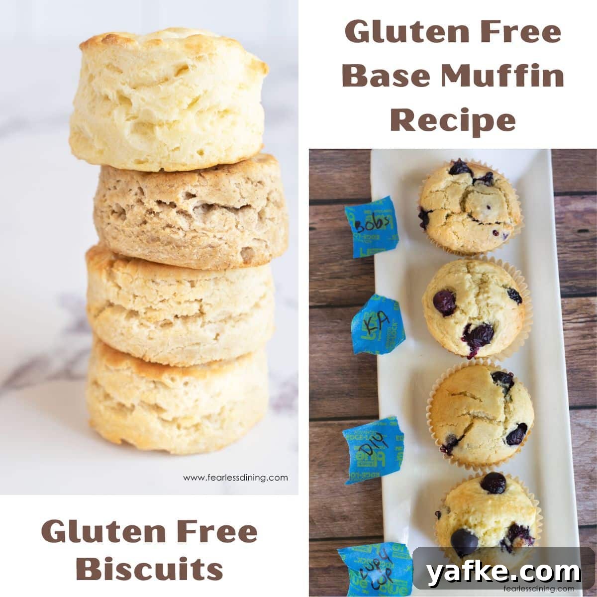 Why Gluten Free Flour Blends Vary in Baking Results 2 A photo of baked goods using different flour blends.