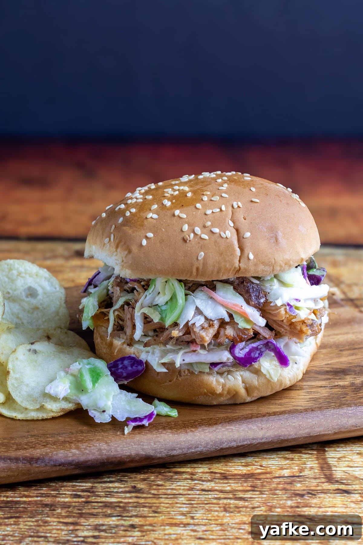 BBQ Pulled Pork Sandwich with Tangy Coleslaw 2 Pulled pork coleslaw sandwich