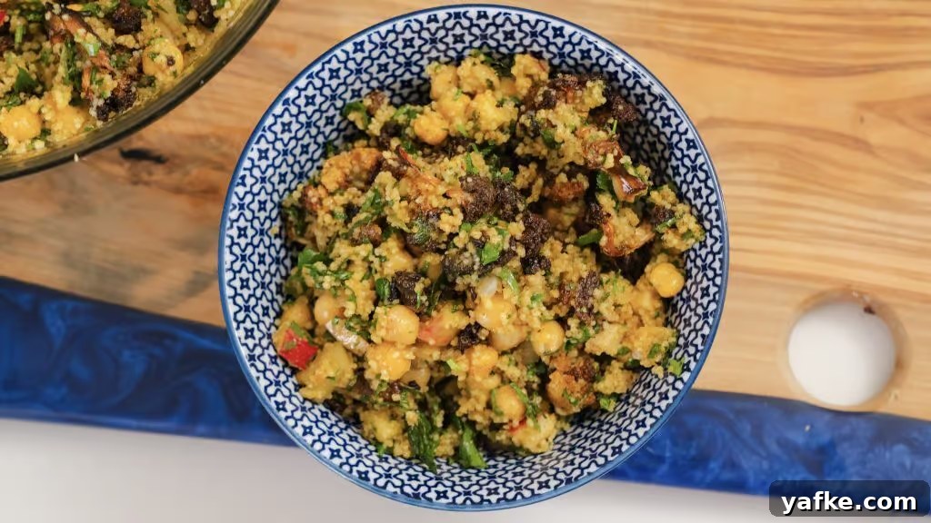 Roasted Cauliflower and Chickpea Couscous Salad with Lemon 2 Cauliflower Chickpea Couscous Salad
