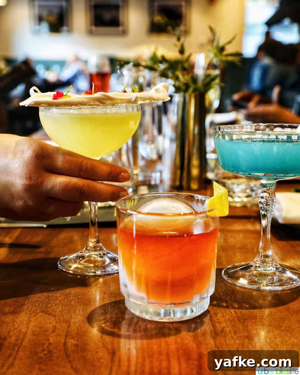 Bold Banff Adventures: What to Do in Banff National Park 4 trio of colorful cocktails at Brazen Banff.