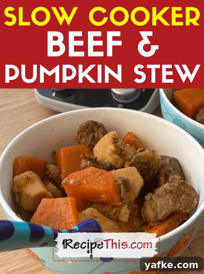 Image for Slow Cooker Beef And Pumpkin Stew
