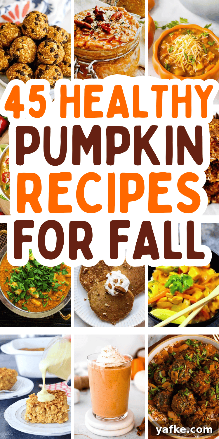 45 Pumpkin Recipes to Nourish You All Autumn Long 49 Easy healthy pumpkin recipes! Savory fall dinners, breakfast ideas, desserts, and fall snacks all using canned or fresh pumpkin.