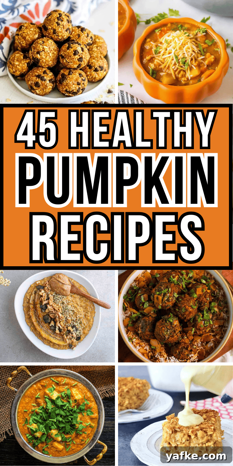 45 Pumpkin Recipes to Nourish You All Autumn Long 50 Easy healthy pumpkin recipes! Savory fall dinners, breakfast ideas, desserts, and fall snacks all using canned or fresh pumpkin.