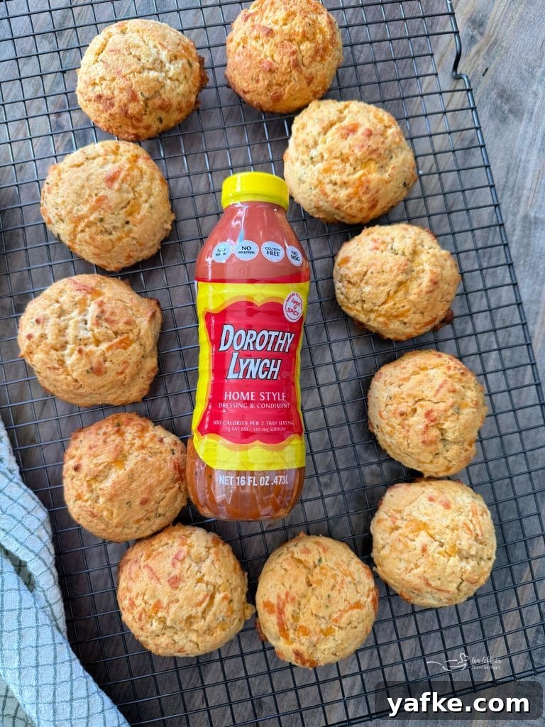 Dorothy's Cornbread Drop Biscuits Recipe 3 Cornbread Drop Biscuits on a tray