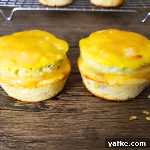 Easy Keto 'McGriddle' Breakfast Muffins