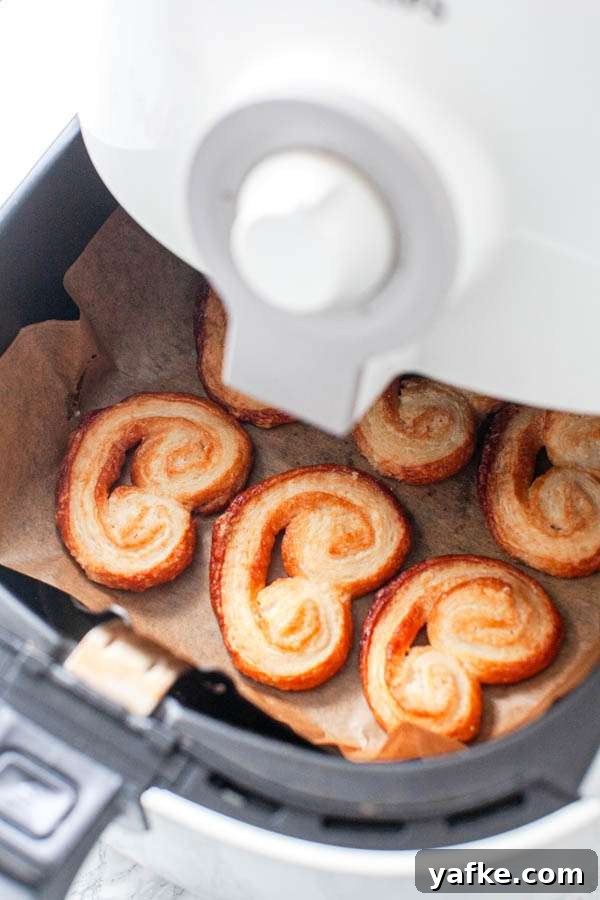 Air Fryer French Palmiers Recipe 8 Palmiers in an Air Fryer