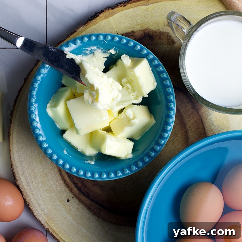 How to Bring Eggs and Dairy to Room Temperature Quickly 3 Soft butter.