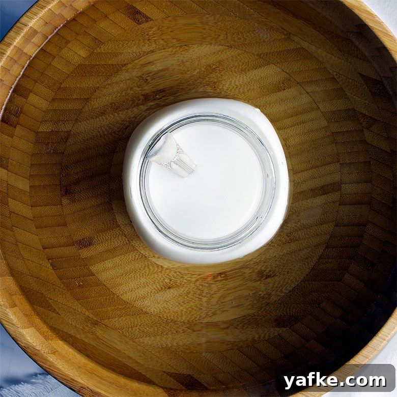 How to Bring Eggs and Dairy to Room Temperature Quickly 4 Bringing buttermilk to room temperature.