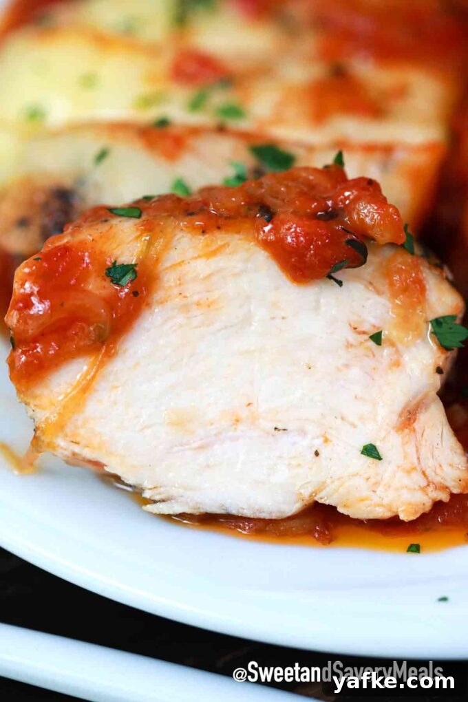 French onion chicken sliced